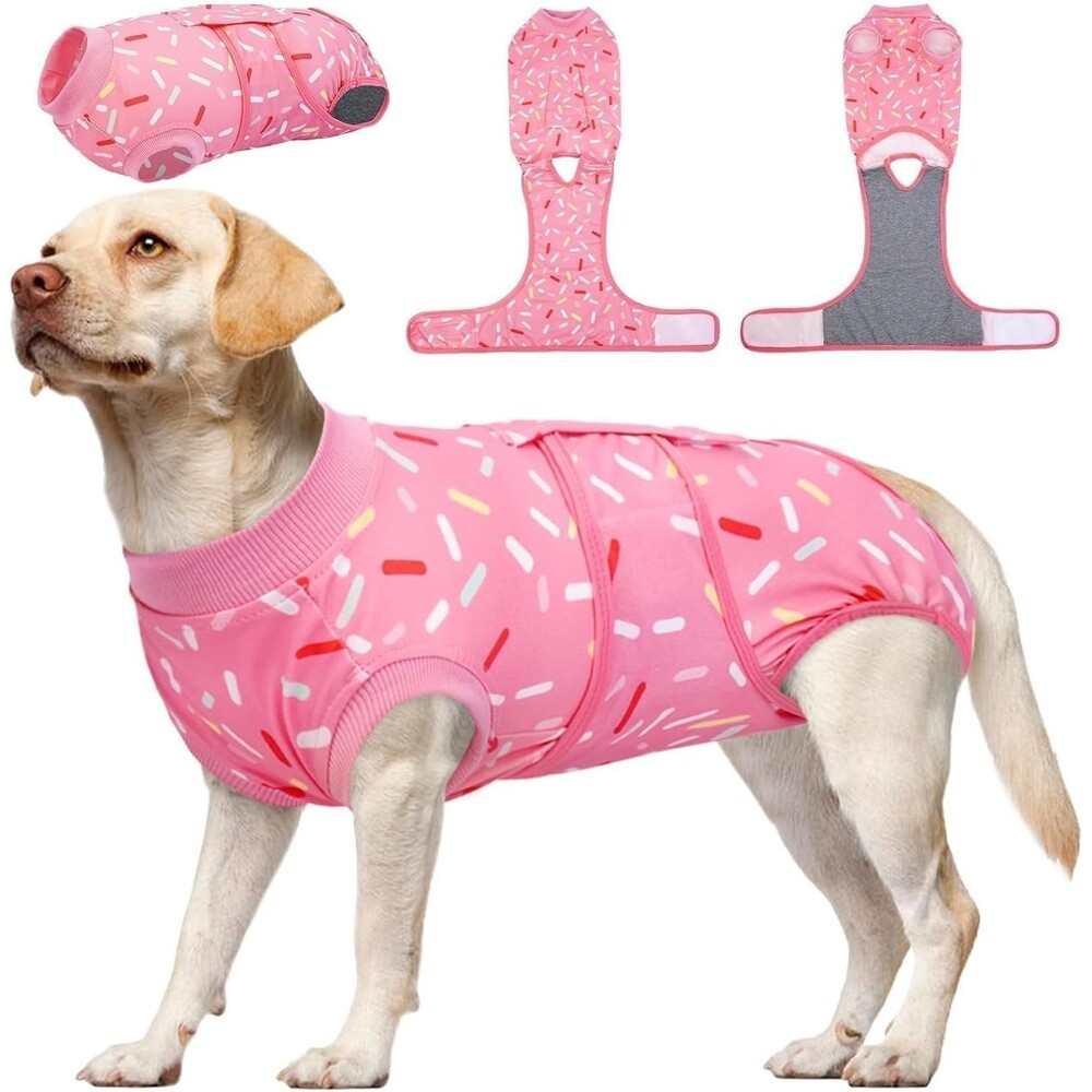 Kuoser Dog Recovery Suit Female, Dog Recovery Suit Female Doggie One Pc - Sz LG